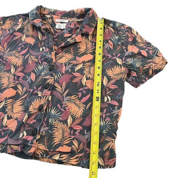 NICOLE MILLER Floral Print Button Down Blouse Size M - Picture 7 of 7